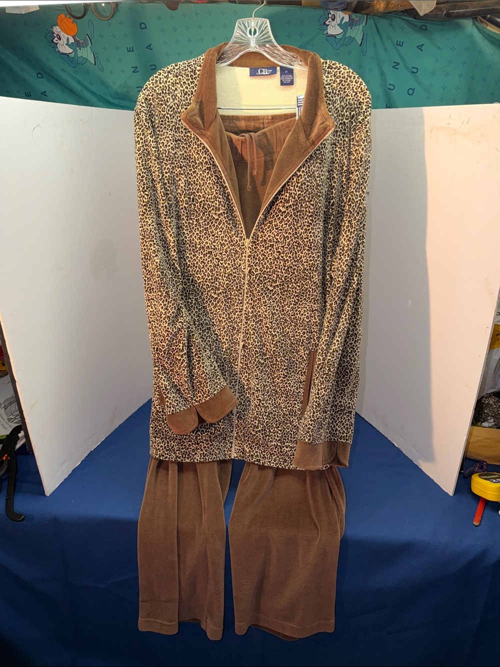 CB Casual Plus Brown Leopard Print Women's Sleep Wear or Casual Wear